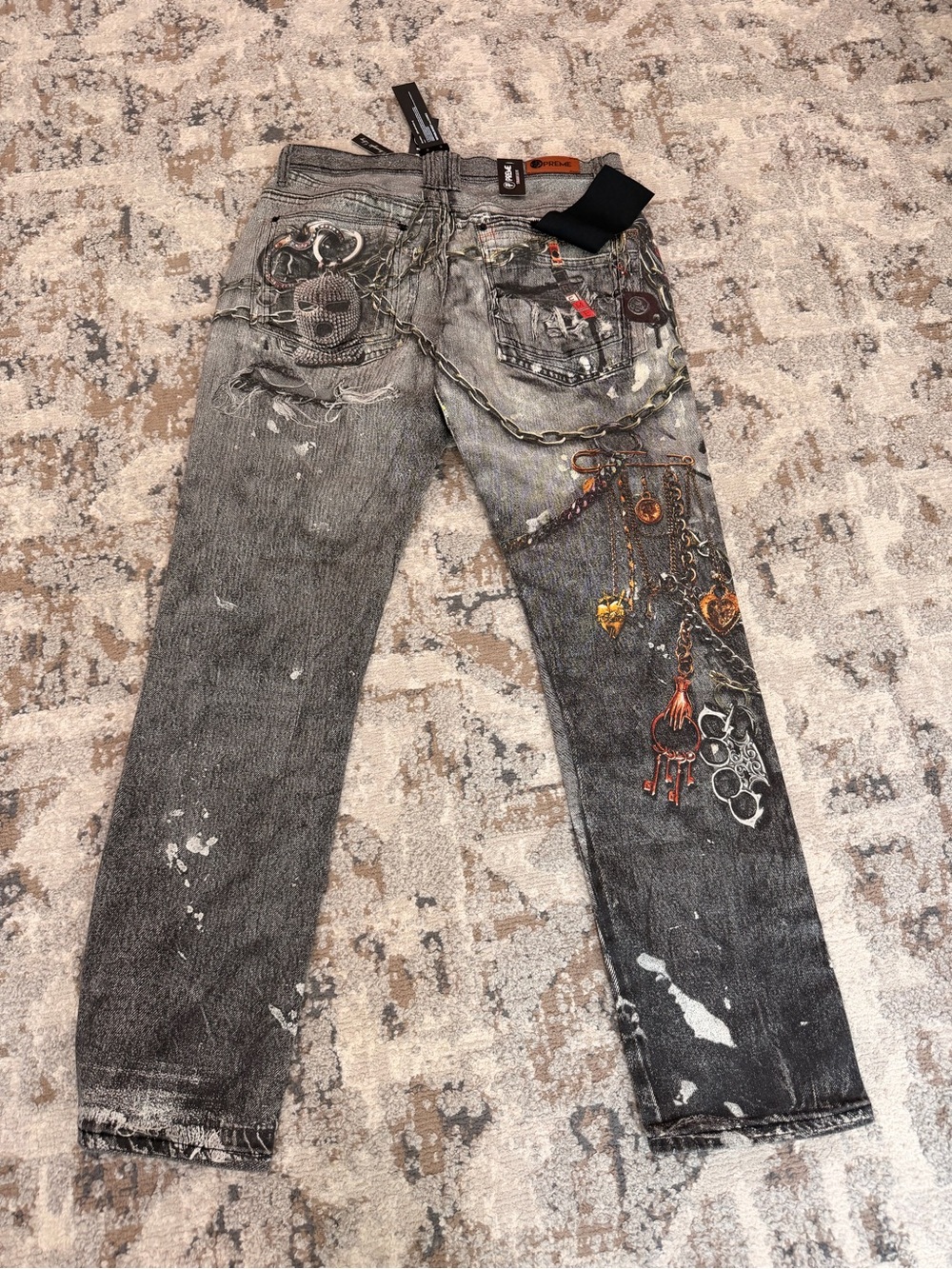 DECIBEL PRINTED DENIM - Picture 4 of 4